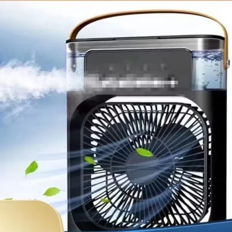 Ventilador de Mesa Multifuncional de Verão 3 em 1 - Arrefecedor, Humidificador e Luz Noturna