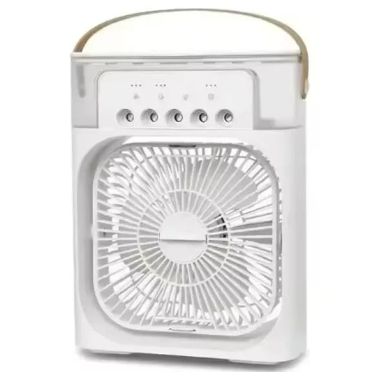 Ventilador de Mesa Multifuncional de Verão 3 em 1 - Arrefecedor, Humidificador e Luz Noturna