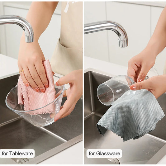 Toalha Multiusos de Alta Absorção - Pacote de 5/10 Peças