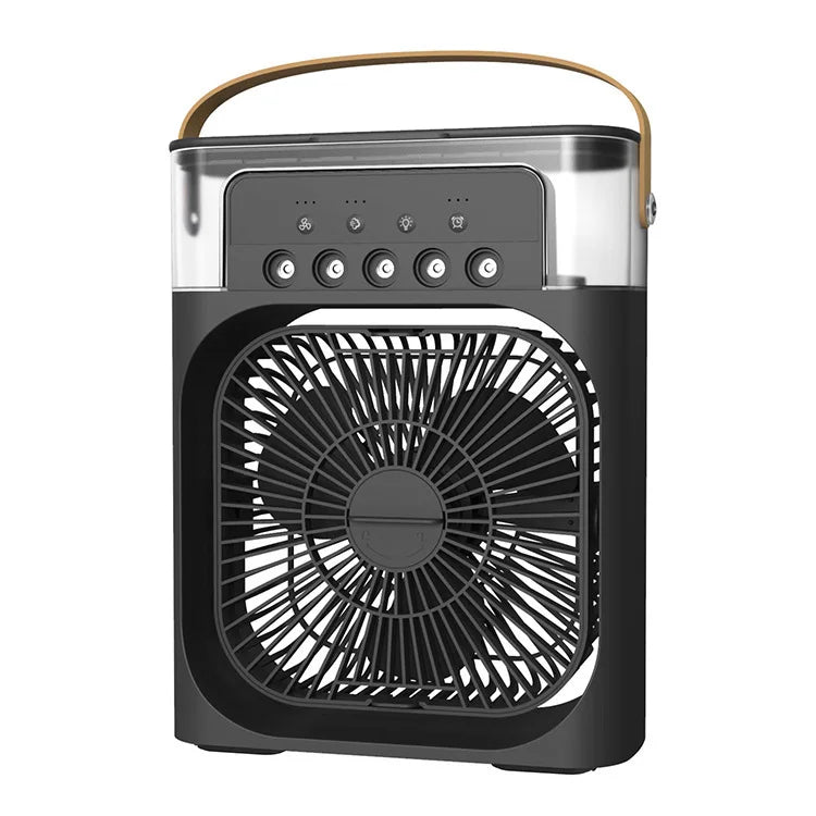 Ventilador de Mesa Multifuncional de Verão 3 em 1 - Arrefecedor, Humidificador e Luz Noturna