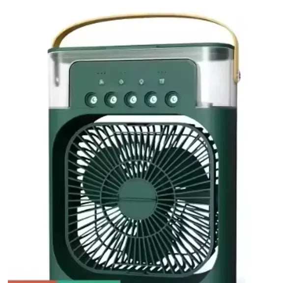 Ventilador de Mesa Multifuncional de Verão 3 em 1 - Arrefecedor, Humidificador e Luz Noturna