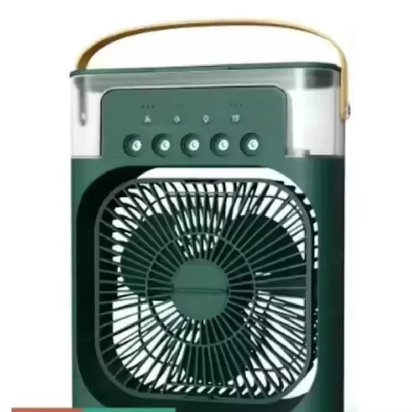 Ventilador de Mesa Multifuncional de Verão 3 em 1 - Arrefecedor, Humidificador e Luz Noturna