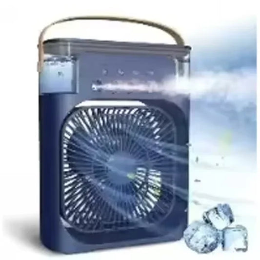 Ventilador de Mesa Multifuncional de Verão 3 em 1 - Arrefecedor, Humidificador e Luz Noturna